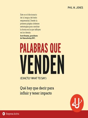 cover image of Palabras que venden